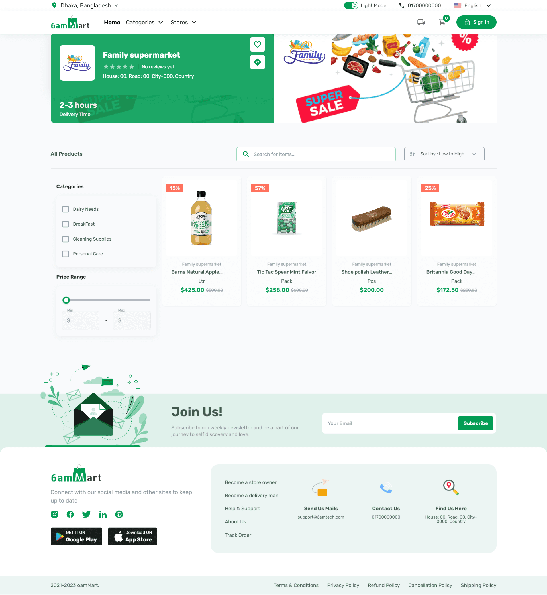 6ammart - Multi Vendor Multi Purpose Delivery System